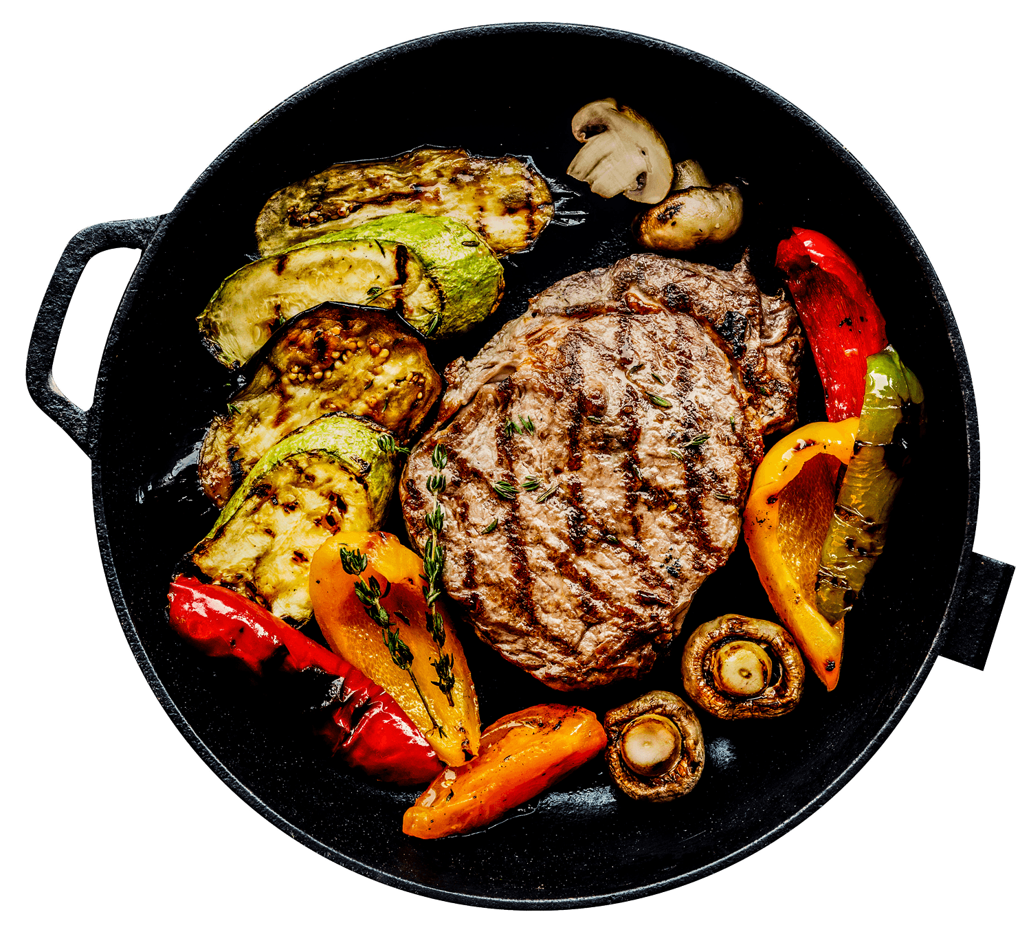 Beef steak with saulted veg